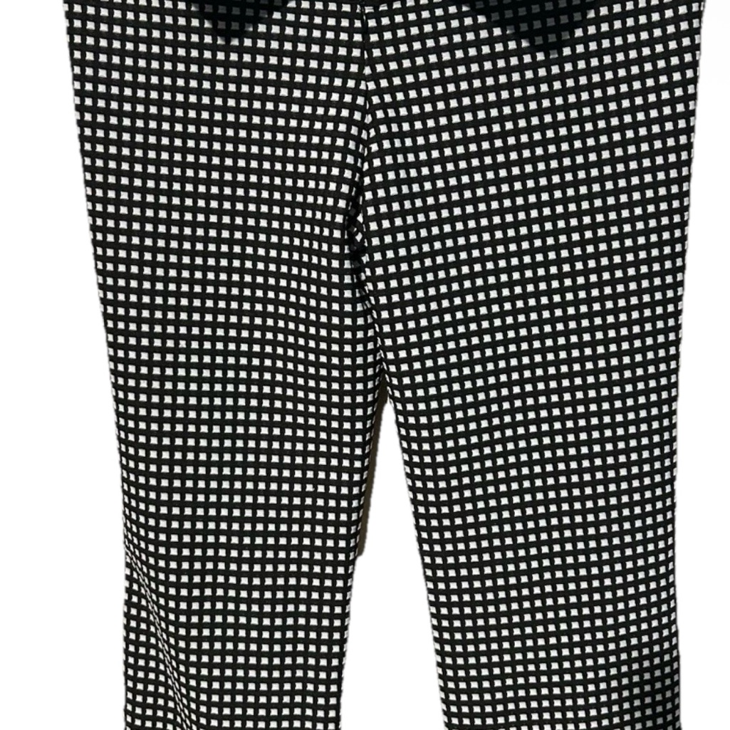 H&M Black And White Checkered Pants